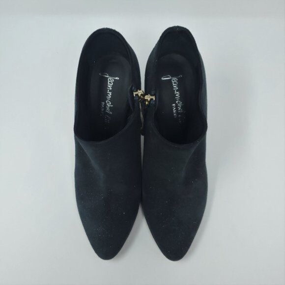 JEAN-MICHEL CAZABAT Black Zippered Sparkly Leather Booties Size EU 36 - Picture 3 of 9